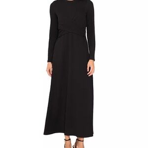 MSK Black Long Sleeve Maxi Dress